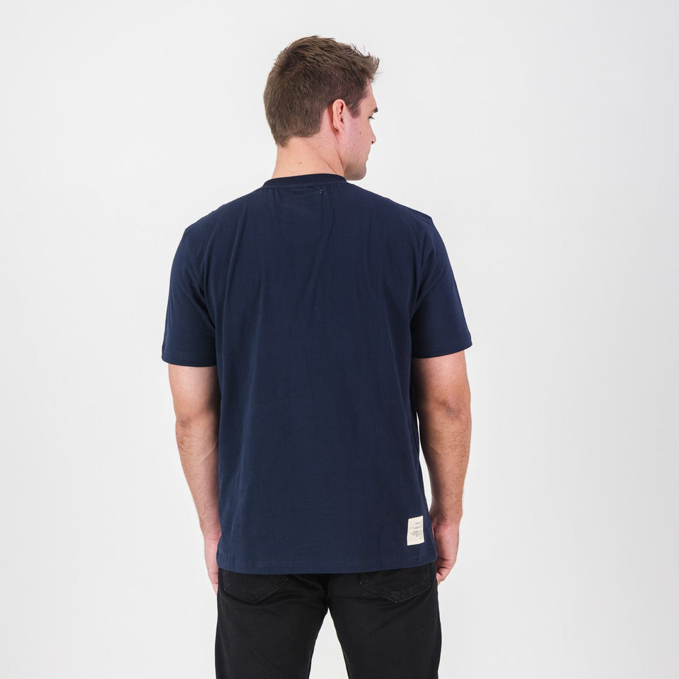 Old School HS Regular Crew Tee-Navy