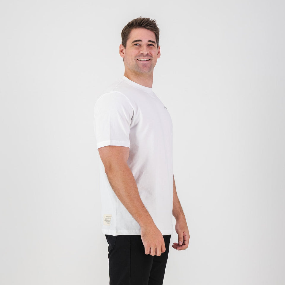 Old School HS Regular Crew Tee-White