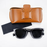 Old School Rectangle Sunnies-Grey