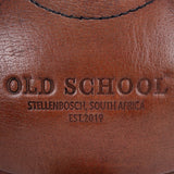 Old School Red Brown Rugby Ball