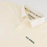 Old School Word OS LS Rugby Jersey-Ivory