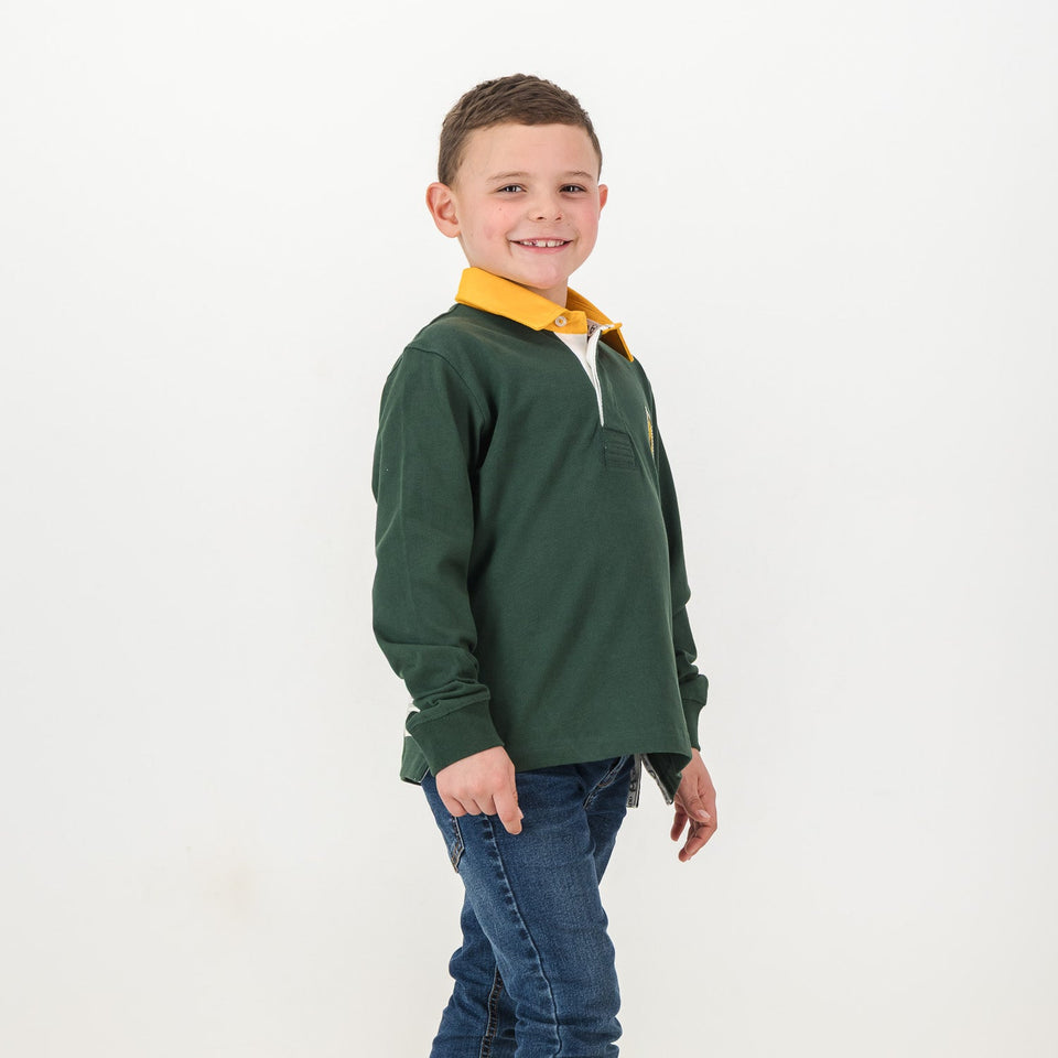 SA Supporters Kids LS Rugby Jersey-OS Green