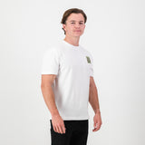SA Supporters Stamp Reg Crew Tee-White