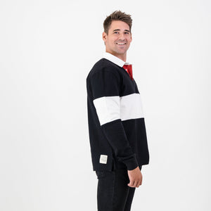 Provincial Sharks LS Rugby Jersey-Black