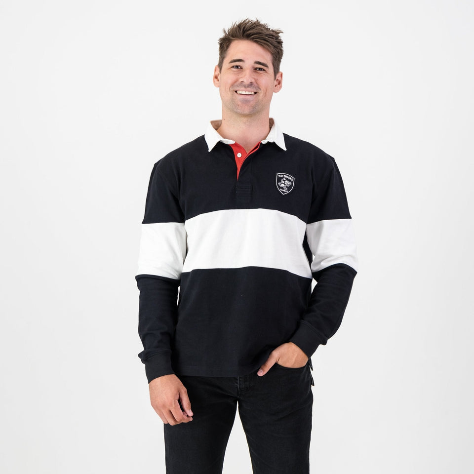 Provincial Sharks LS Rugby Jersey-Black