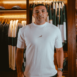 Springboks Pop Badge Boxy Crew Tee-White