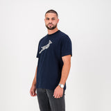 Springboks Stadium Bok Regular Crew Tee-Navy