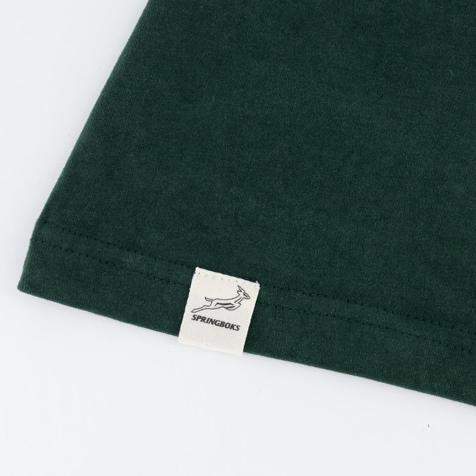 Springboks Outline Bok Ladies Crew Tee-OS Green