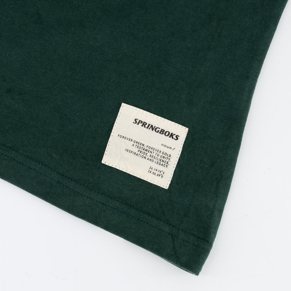 Springboks Outline Bok Ladies Crew Tee-OS Green