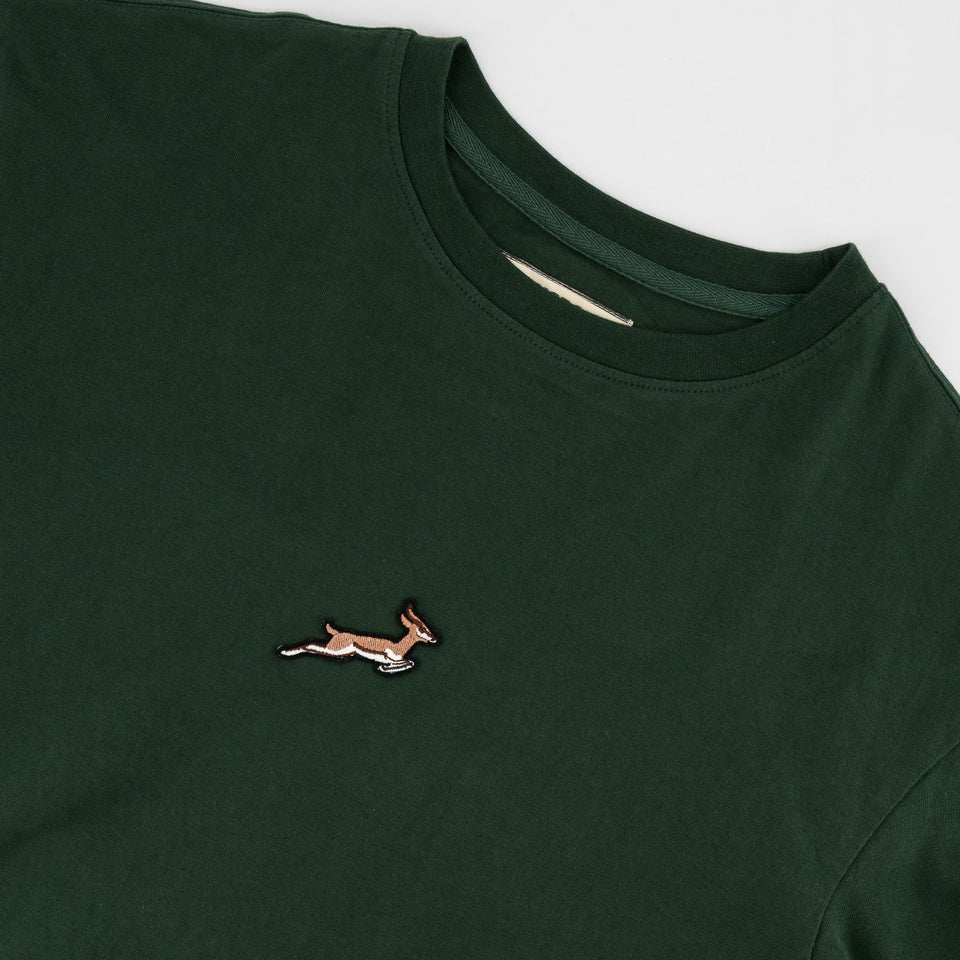 Springboks Pop Badge Boxy Crew Tee - OS Green
