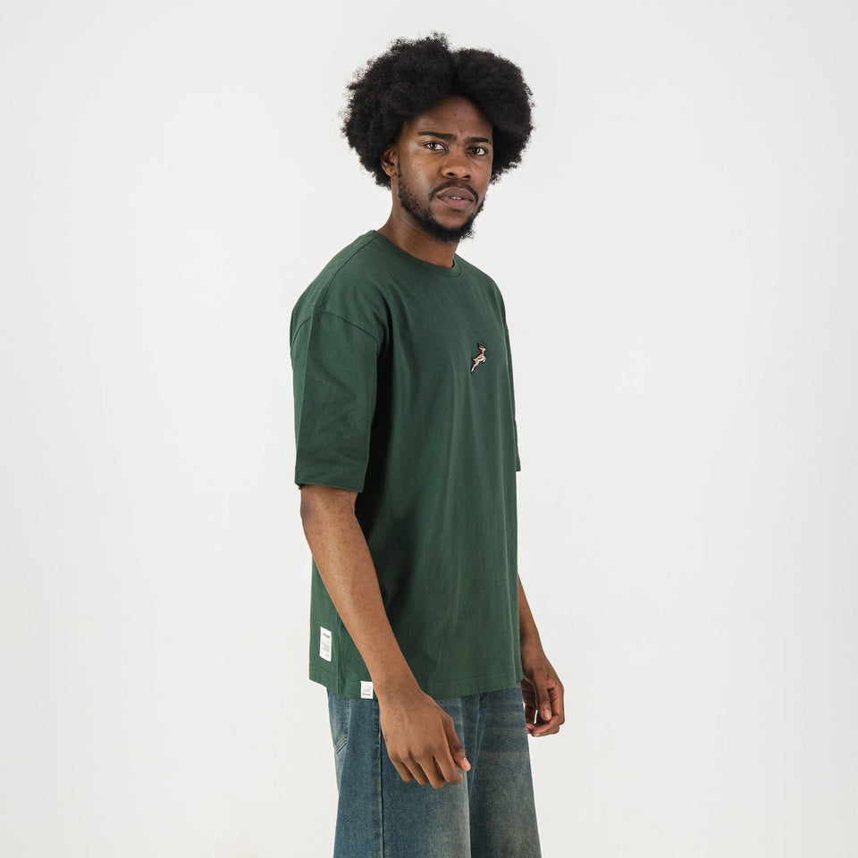 Springboks Pop Badge Boxy Crew Tee - OS Green