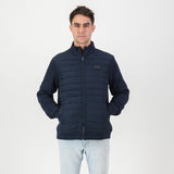Springboks Quilted Knit Shell Jacket-Navy