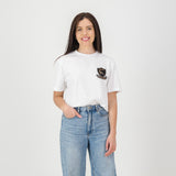 Springboks Shield Badge Regular Crew Tee - White