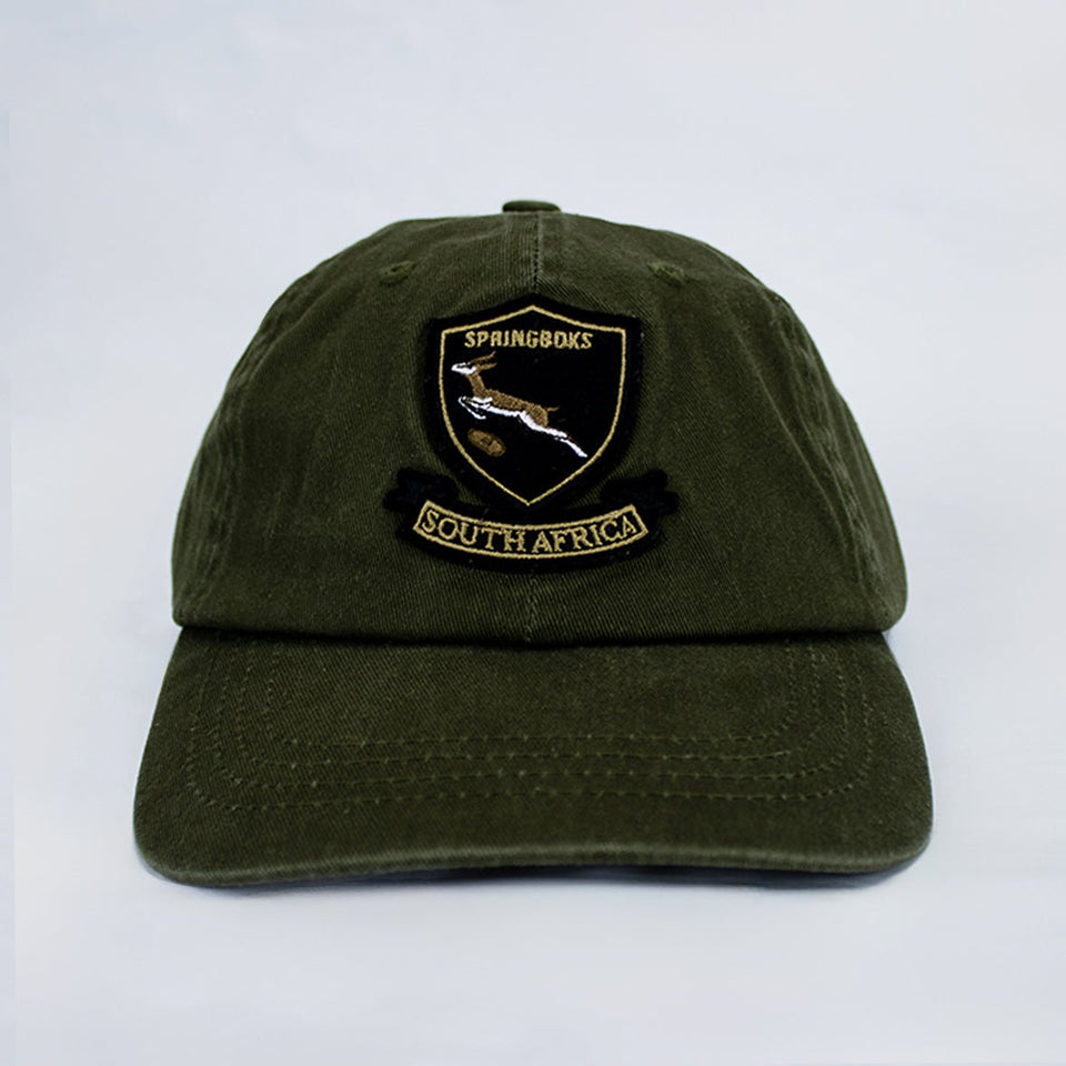 Springboks Shield Dad Cap-Military Olive