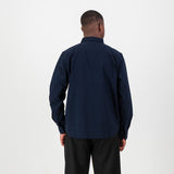 Springboks Tailored LS Oxford Shirt-Navy