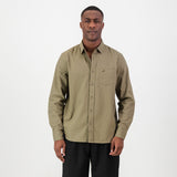 Springboks Tailored LS Oxford Shirt-Taupe