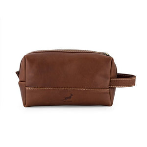 Springboks Toiletry Bag-Dark Brown