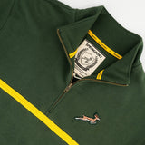 Springboks Twill Hoop Quarter Zip Sweat - OS Green