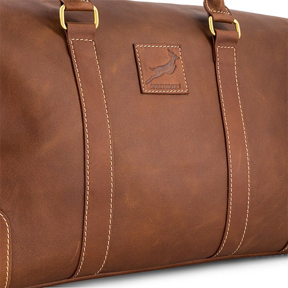 Springboks Weekender Duffle Bag-Dark Brown