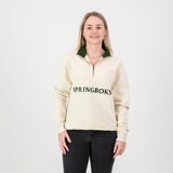 Springboks Word Quarter Zip Sweat-Ivory